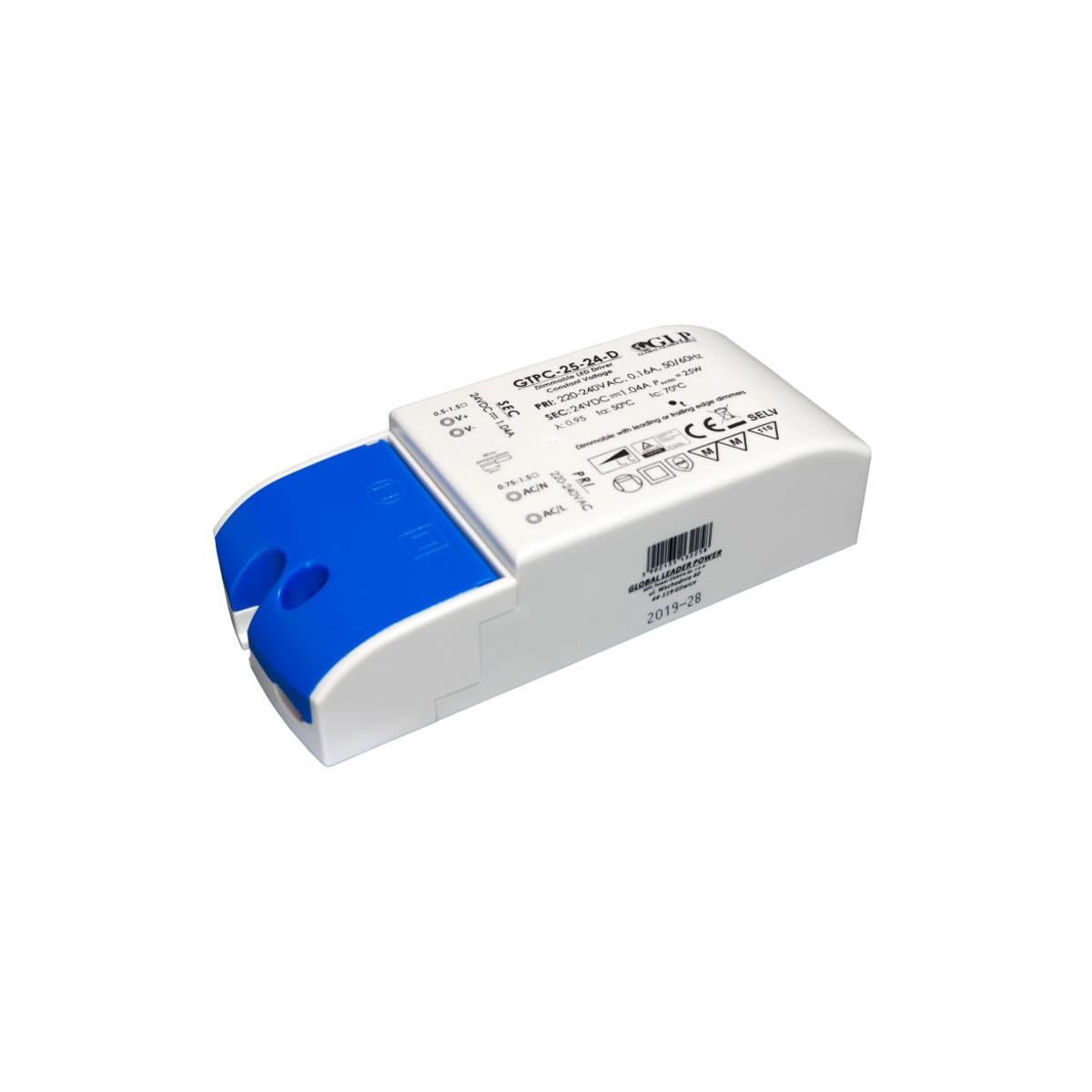 25W 24V dimmbares Triac-LED-Konstantspannungsnetzteil