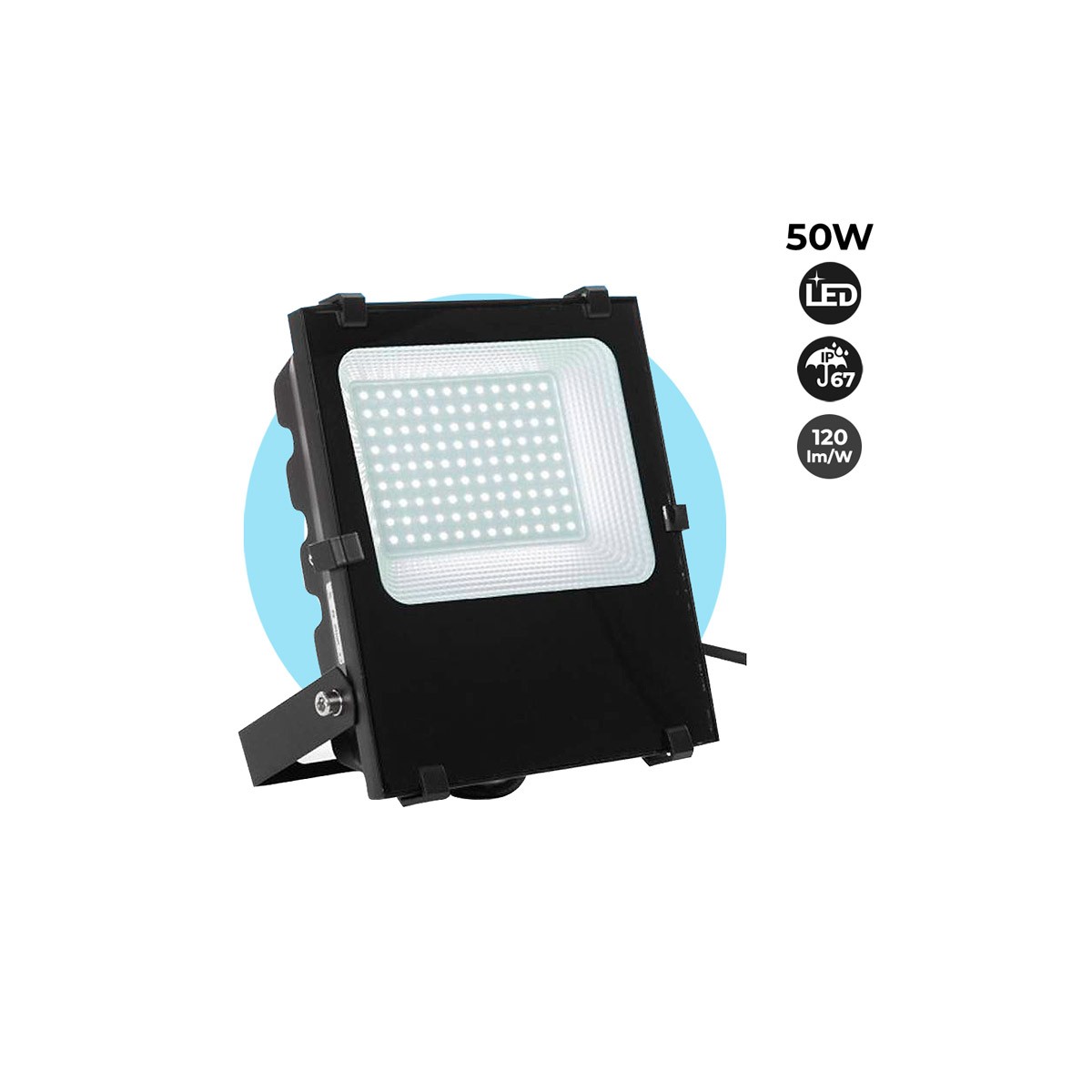 LED-Flutlicht 50W Chip Pro IP65