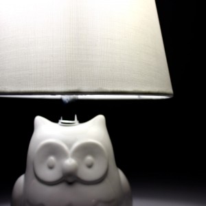 Keramik-Tischlampe "OWL" E27