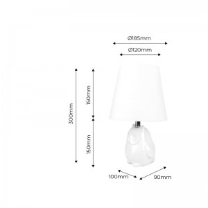 Keramik-Tischlampe "OWL" E27