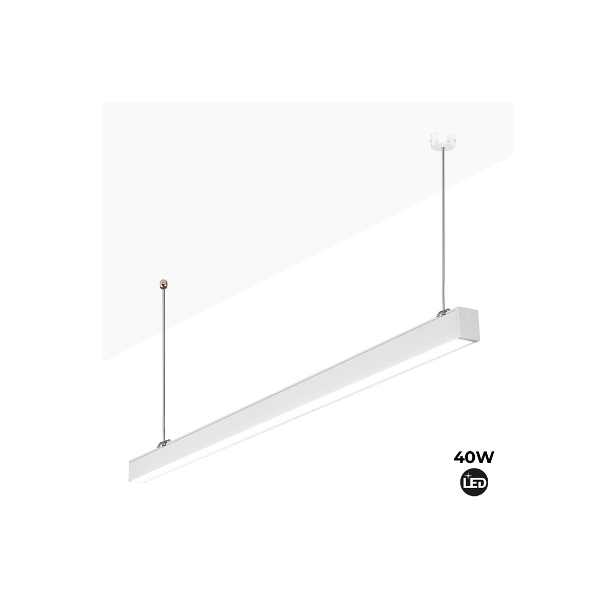 LED-Langfeldpendelleuchte 120cm 40W 3400lm