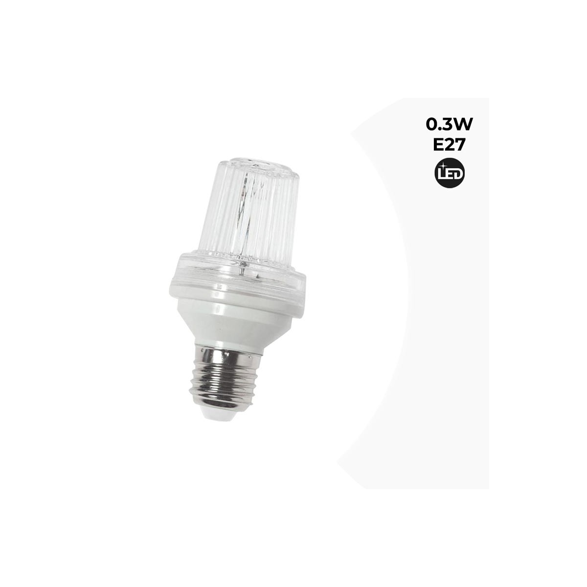 LED-Blitz-Effekt-Glühbirne E27 0,3W IP44