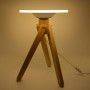 LED-Leuchttisch aus Holz mit Methacrylatplatte