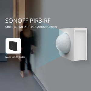 Kleiner 433Mhz RF PIR Bewegungsmelder : SONOFF PIR3-RF