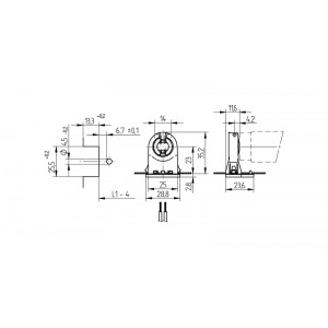 Lampenfassung G13 für LED T8 Röhren | B-LED