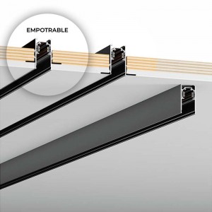 Einbau-Magnetschiene 20 mm - 48V - 2 Meter - Einbau-Installation