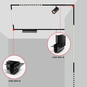 L-Verbinder für Einbau-Magnetschienen