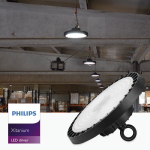 Industriehaube UFO 200W mit PHILIPS Treiber 1-10V Dimmbar