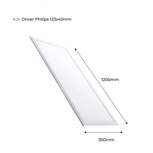 Pack 2 Stück LED-Panel 120x30cm 44W 3980lm UGR19