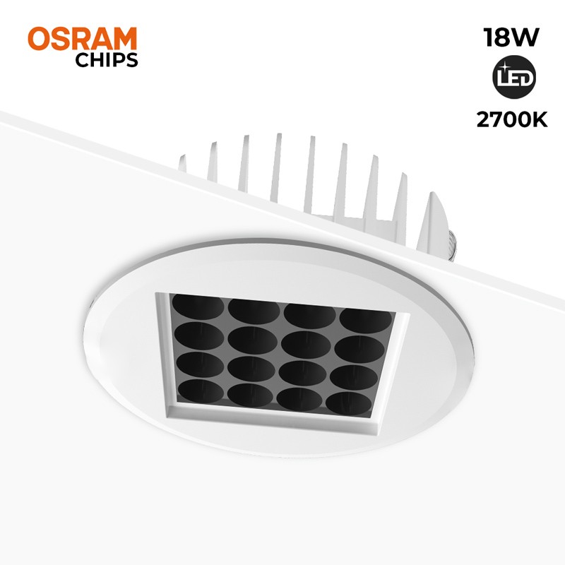 Downlight Led 18W 24º UGR18 Osram Chip