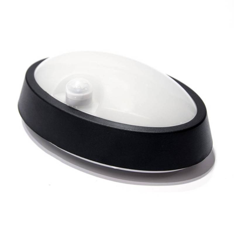 OVALE WANDANBAULEUCHTE 6W IP64 MIT PIR SENSOR 4000K