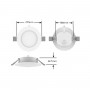 Abmessungen der LED-Downlights