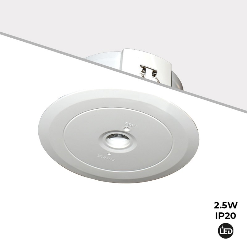 LED-Einbau-Notleuchte 150lm 2,5W 3 Stunden IP20