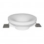 Rundes Einbaudownlight rund trimless GU10 Gipskarton-Downlight trimless