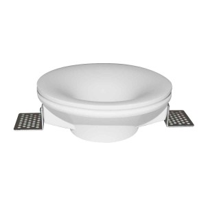 Rundes Einbaudownlight rund trimless GU10 Gipskarton-Downlight trimless