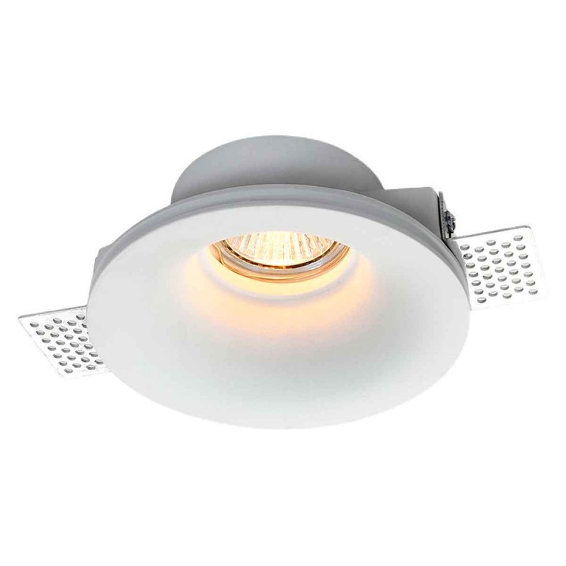 Rundes Einbaudownlight rund trimless GU10 Gipskarton-Downlight trimless