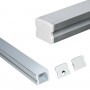 Aluminiumprofil für Aufputz-LED-Streifen 17x15mm