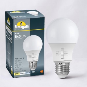 LED GLÜHBIRNE A60 E27 8.5W CCT - 2700K-4000K-6000K -FUMAGALLI