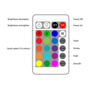 Akku RGB LED-Tisch mit Eisbehälter - 24W - IP67 - Fernsteuerung Modi