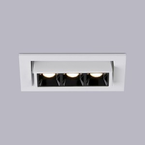 LED-Einbauleuchte 6W - schwenkbar - UGR18 - CRI90 - OSRAM LEDs - 2800K - Einbaumontage