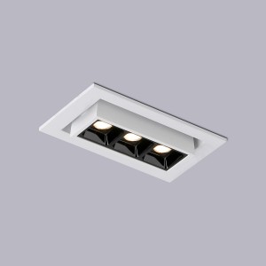 LED-Einbauleuchte 6W - schwenkbar - UGR18 - CRI90 - OSRAM LEDs - 2800K - Akzentbeleuchtung