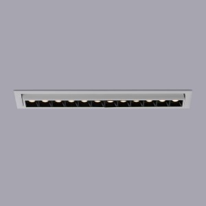 20W LED-Einbauleuchte - schwenkbar - UGR18 - CRI90 - OSRAM LEDs - 2800K - Ausstellung