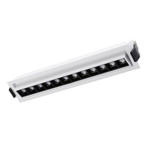 20W LED-Einbauleuchte - schwenkbar - UGR18 - CRI90 - OSRAM LEDs - 2800K - 12 Spots