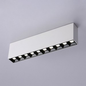 LED-Leuchte weiß - 20W - UGR18 - CRI90 - OSRAM LEDs - Anbauleuchte