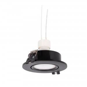 10 Montage-Sets - Schwenkbarer Downlight-Ring Ø 90 mm + GU10 Lampe 5W + GU10 Fassung - LED Spot