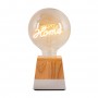 Dekorative Filament-Lampe „Home“ E27 G125 - 4W - 2200K - Filament LED - Tischleuchte - Leselampe