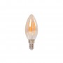 LED-Lampe Kerze E14 - 4W - Vintage Gold - 2200K - Bernsteinlampe