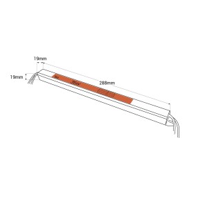 Ultra flaches Netzteil 24V - 36W - IP20 - Abmessungen