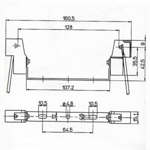 R7S-Fassung 138mm vorverdrahtet für LED-Lampe