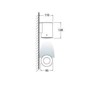 FUMAGALLI FRANCA 90 Wandleuchte 1L GU10 CCT 3,5W IP55