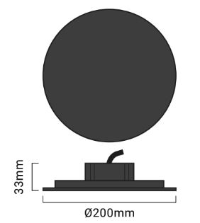 aplique pared eclipse superficie