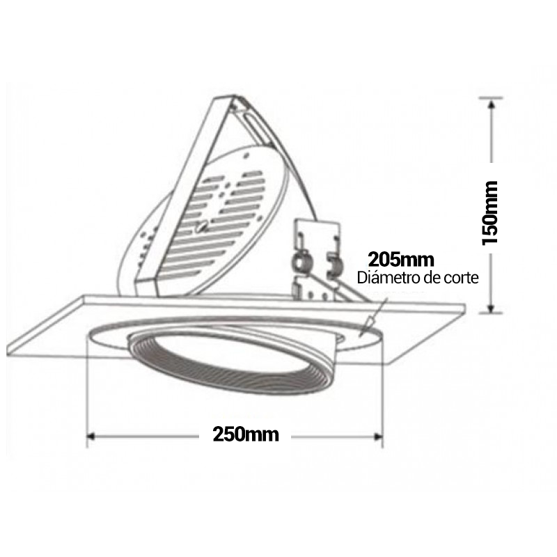 downlight led instalación