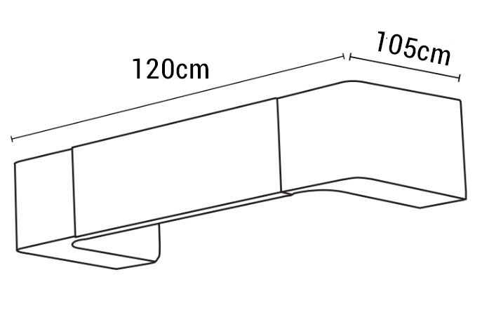 dimensiones aplique de pared