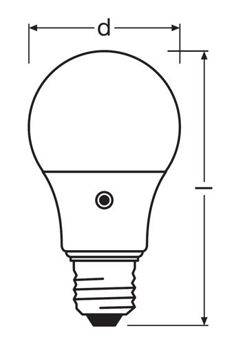Bombilla LED Osram Sensor luz ambiente dia