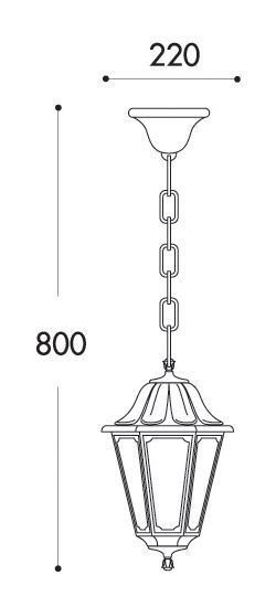 farol colgante fumagalli sichem anna para exterior