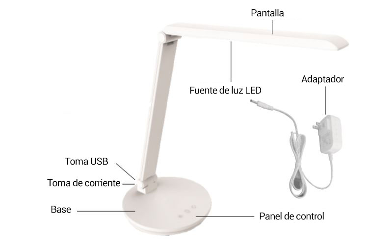 lámpara de mesa estructura