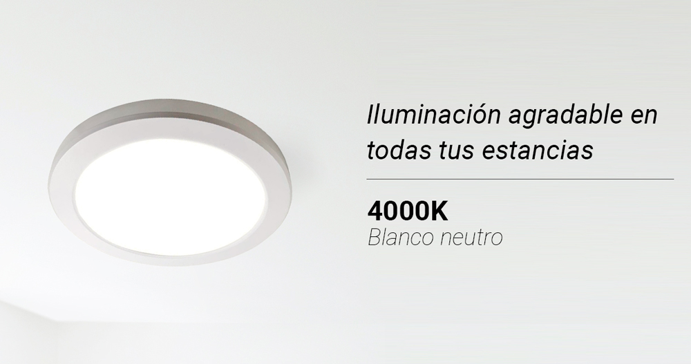 plafon led luz neutra