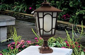 farol de pie para jardines