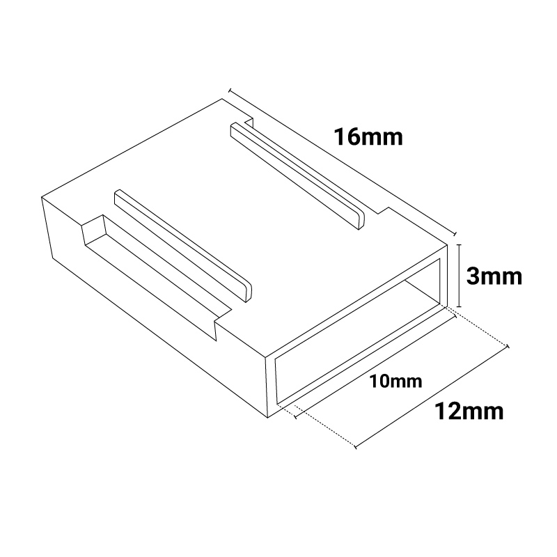 conector monocolor 10mm