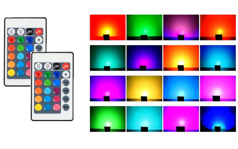 FOCO PROJETOR LED RGB DE 50W IP65 DE ILUMINAÇÃO LED