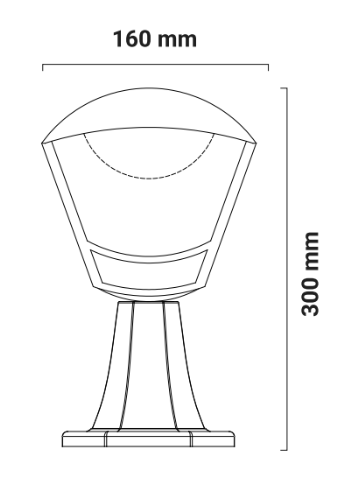 lampara de pie exterior