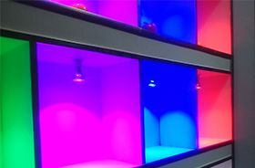muestrario luces de colores led
