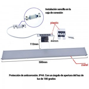 Lampada da parete a specchio a LED