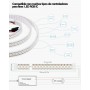 Strisce LED intelligenti IC 5V DC - 2 metri - IP20 - 144ch/m - chip IC RGB WS2812B