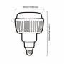 Lampadina LED E40 100W 10.000lm 230V Uso industriale