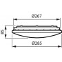 Plafoniera da parete o da soffitto 12W 1100lm 90lm/W IP44 - Philips Bianco caldo